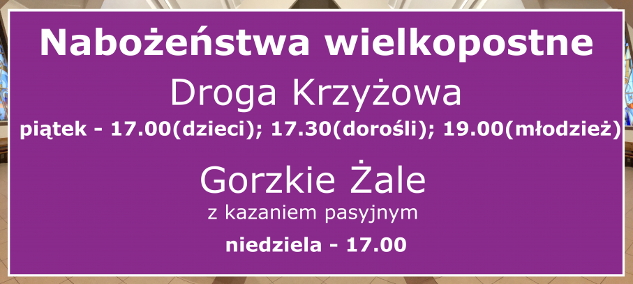 Nabożeństwa wielkopostne